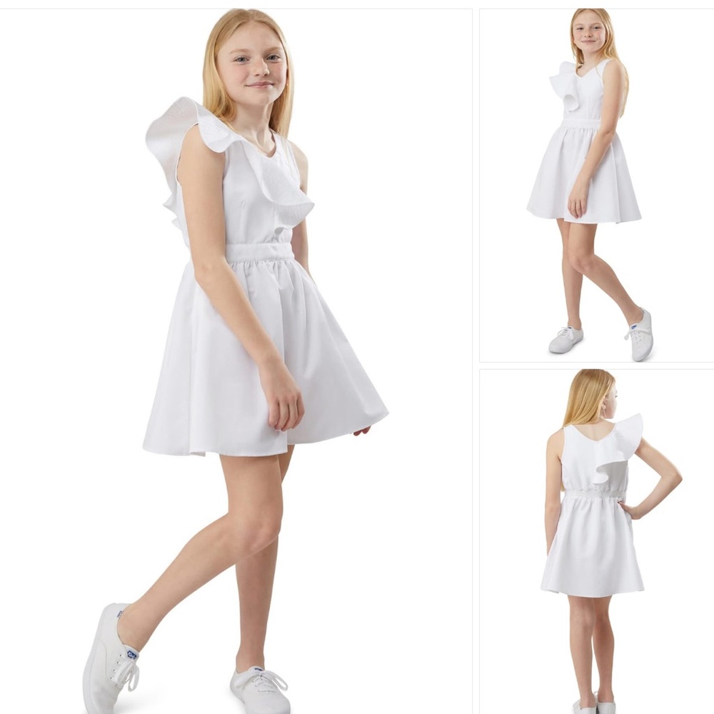 Habitual Ruffle Shoulder Dress Size Girls 14